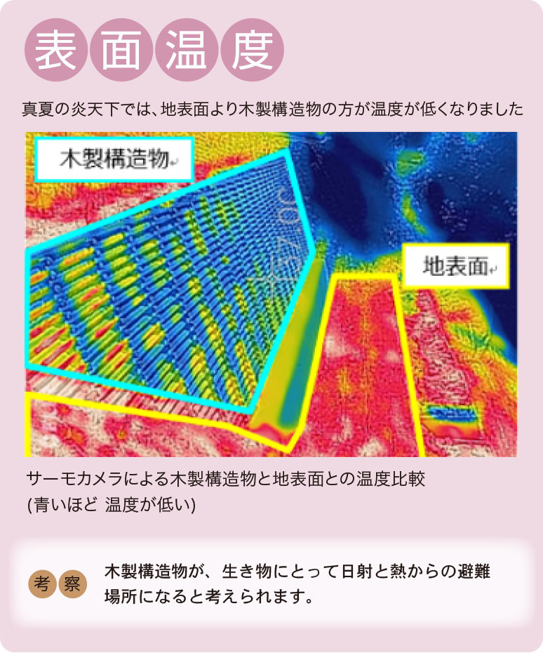 表面温度をサーモグラフで表示